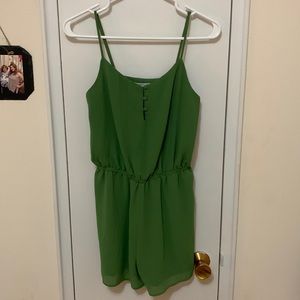 Green Naked Zebra Romper (US S)
